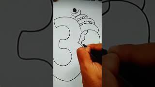 Lord gnasha Drawing flick simple and easy drawing #shortsdrawing #youtubeshorts #shortsfeed