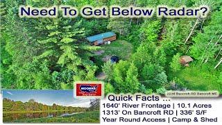 10 Acres Cabin On River In Maine Video | $59,500 MOOERS REALTY