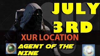 Destiny  - "Xur's location" July 3rd | What Is Xur Selling week 43 | Agent Of The Nine 7/3/15