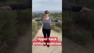 Upper back posture exercise. #strong #posture #exercise #backpain #healthy #chiropractic #workout
