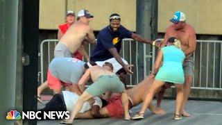 Watch: Video shows brawl erupt on Alabama riverfront