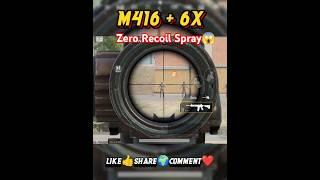 Best 6x zero recoil spray  #pubg #shorts