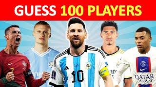 GUESS THE PLAYER IN 3 SECONDS | 100 FOOTBALL PLAYERS | FOOTBALL QUIZ 2024