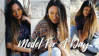 Model For A Day vlog (my first photoshoot) | Emily Ferrier