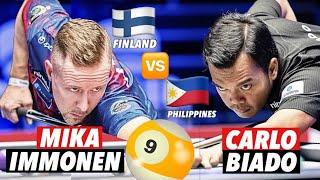 FORMER WORLD POOL 9 BALL CHAMPION THE ICEMAN MIKA IMMONEN VS US OPEN 9 BALL CHAMP THE BLACK TIGER