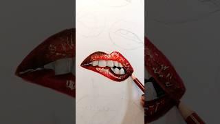 DRAWING lips Series part 1 #shorts #shortsvideo #lips #dartist #drawing
