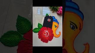 easy Mahashivratri rangoli designs | ganesh chaturthi rangoli designs | ganesh jayanti rangoli