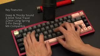 Akko Rosewood Switches - Deep Thocky Sound