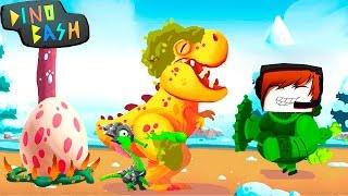 DINO BASH Атака Троглодитов #20 Дино Баш игра про динозавров веселое видео для детей Dinosaurs game