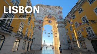 Christmas Walk in Downtown Lisbon PORTUGAL 