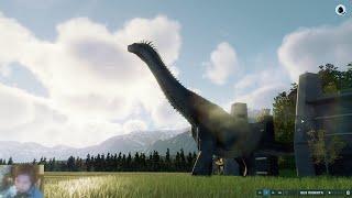 Песочница Jurassic World Evolution 2. Выпускаем и смотрим разных динозавров