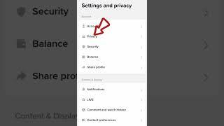 tik Tok setting private