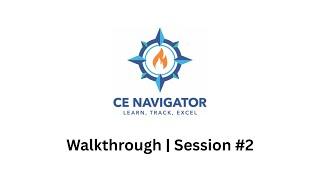 CE Navigator Walkthrough | NYSDA Webinar 2 Recording