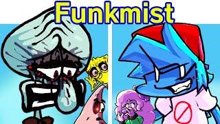 Friday Night Funkin' Soulless Funkmist at Bikini Bottom | VS Squidward Red Mist, Spongebob (FNF Mod)