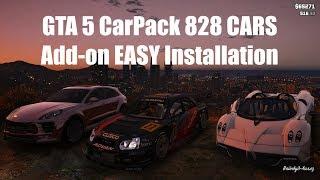 GTA 5 CarPack 828 CARS Add-on Легкая установка