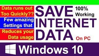 How To Save Internet Data In Windows 10 | Save Internet Data On PC