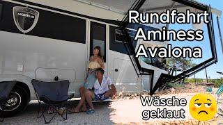 Wäsche geklaut  I Aminess Avalona Campingplatz Rundfahrt