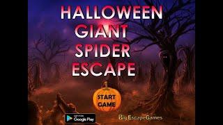 halloween giant spider escape video walkthrough