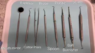 BASIC DENTAL INSTRUMENTS for BEGINNERS || USES OF INSTRUMENTS || EASY!