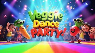  Veggie Dance Party!   Fun Kids Song with Dancing Vegetables  Learn & Move
