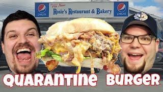 WORLD'S GREATEST BURGER? Rosie's Restaurant Quarantine Burger Food Review!!