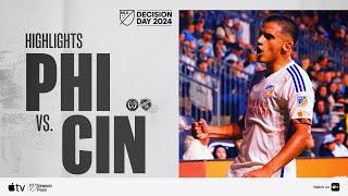 Philadelphia Union vs. FC Cincinnati | Full Match Highlights | Decision Day 2024