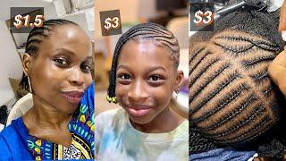 USA  To NIGERIA  TRAVEL | We got our Hair done in Lagos for less than $10!! 🫣