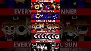 NEW EVERYONE IS JEVIN MONSTER VS SIMON BOOM VS WENDA WITCH VS SKY GHOST VS RADDY RED ? *MIX VERSION*