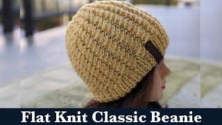 Flat Knit Classic Beanie