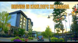 Driving in Kamloops BC Canada in the Fall