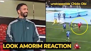 Ruben Amorim reaction on Chido Obi-Martin crazy skills with Man United academy | Man Utd News