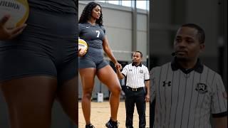 World's tallest female volleyball player in #tallwoman #tallgirlfriend #volleyball #usa