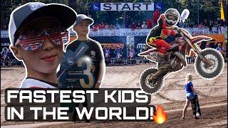 RACING THE FASTEST DIRTBIKE KIDS IN THE WORLD! FIM Junior Motocross World Championship...