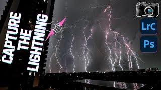 How to Photograph Lightning using Sony A6700 Camera & Stacking using Photoshop | Alissa & Jay