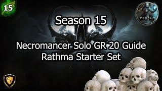 [D3] Season 15 Necromancer Solo GR 20 Guide (Rathma's Set)