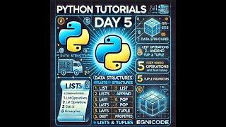 Title: Day 5  Python Data Structures: (Lists and Tuples) - Python Tutorial | EgniCode