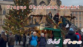 Prague Christmas Market in Old Town Square | Prague Czech Republic December 9, 2024