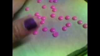 Perler beads for enamel dots