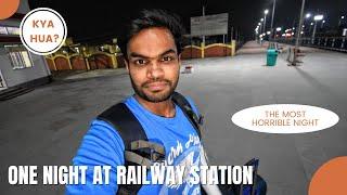 ONE NIGHT AT RAILWAY STATION OF INDIAN RAILWAYS | SLEEPING IN RETIRING ROOM