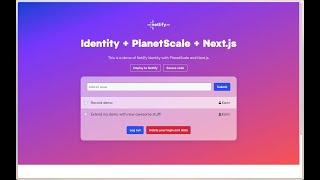 How to integrate PlanetScale in your Next.js site and authenticate using Netlify Identity?