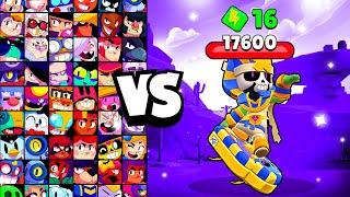 PHARAOLLIE vs ALL BRAWLERS! With 16 POWER-UPs! | Brawl Stars