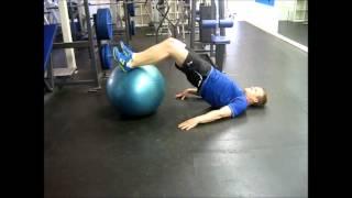 Fit Ball Supine Hip Extension with Leg Curl (SHELC)