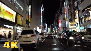 【4K】Tokyo Night Cityscape with Relaxing Music