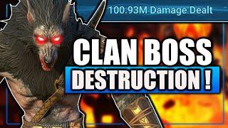  MY NEW 100M UNM CLAN BOSS TEAM  ROCKS THE DEMON LORD ! | Raid Shadow Legends