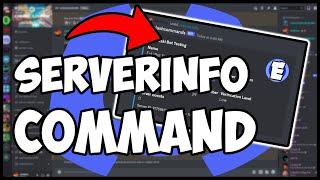 [NEW] - How to make a SERVERINFO COMMAND for your discord bot! || Discord.js V14