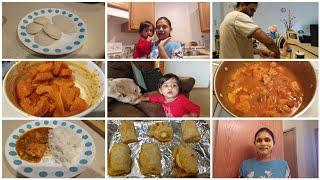 #DIML| Fish Curry | Face pack for soft n glowing skin | Egg puffs | Telugu vlogs in USA