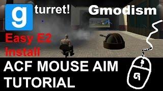 Garry's Mod Tutorial | How To Make ACF Mouse Aim Turret With Link To E2 Chip