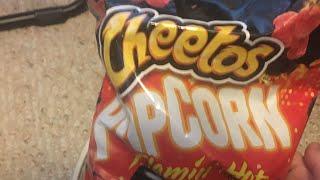 Cheetos flamin hot popcorn revieuu