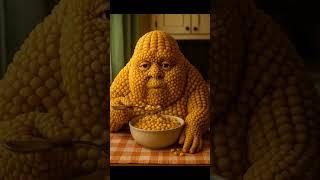 This corn creature is eating corn… from its own body 