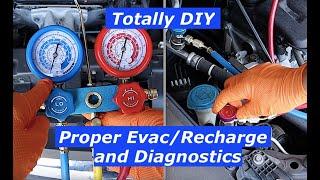 DIY Tutorial - Proper R134a A/C charge & Diagnostics